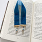 Vintage Velvet Bookmark // Blue Stone/Floral