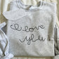 Handwriting Sweatshirt // 4-5 weeks