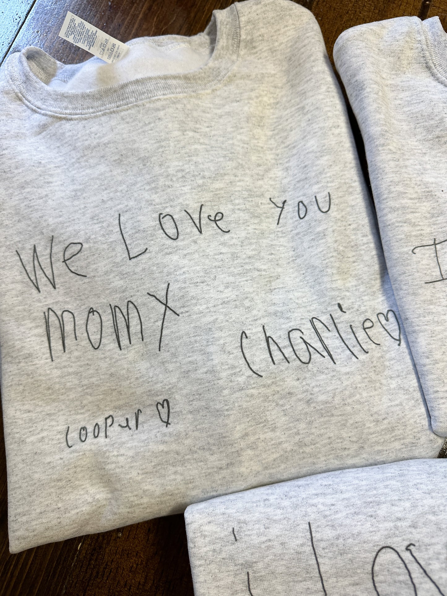 Handwriting Sweatshirt // 4-5 weeks