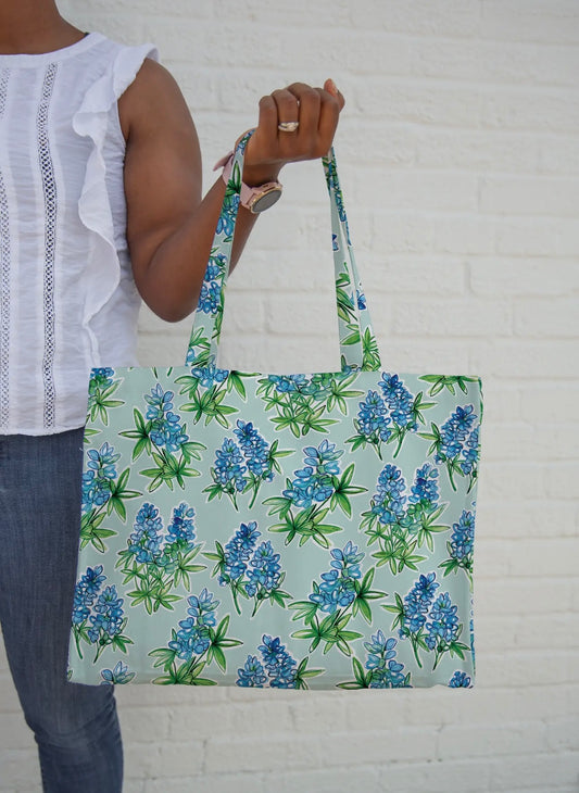 Blue Bonnet Canvas Bag // 2 weeks