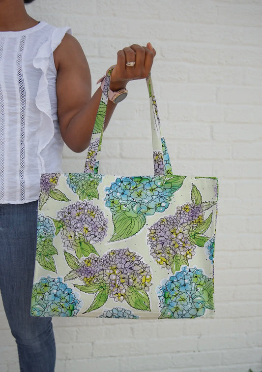 Hydrangeas Canvas Bag // 2-3 weeks