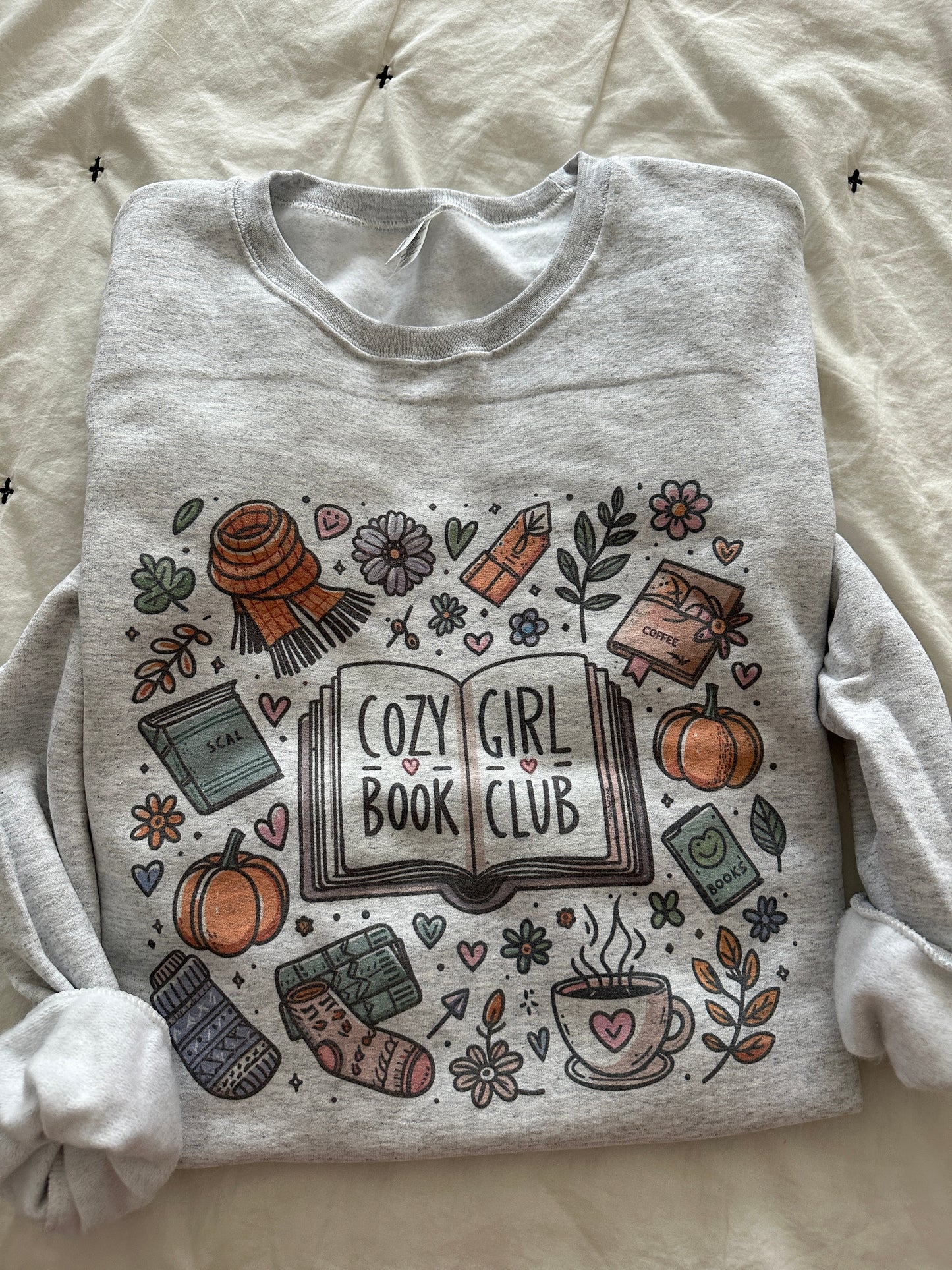 Cozy Girl Book Club Sweatshirt // 3 weeks