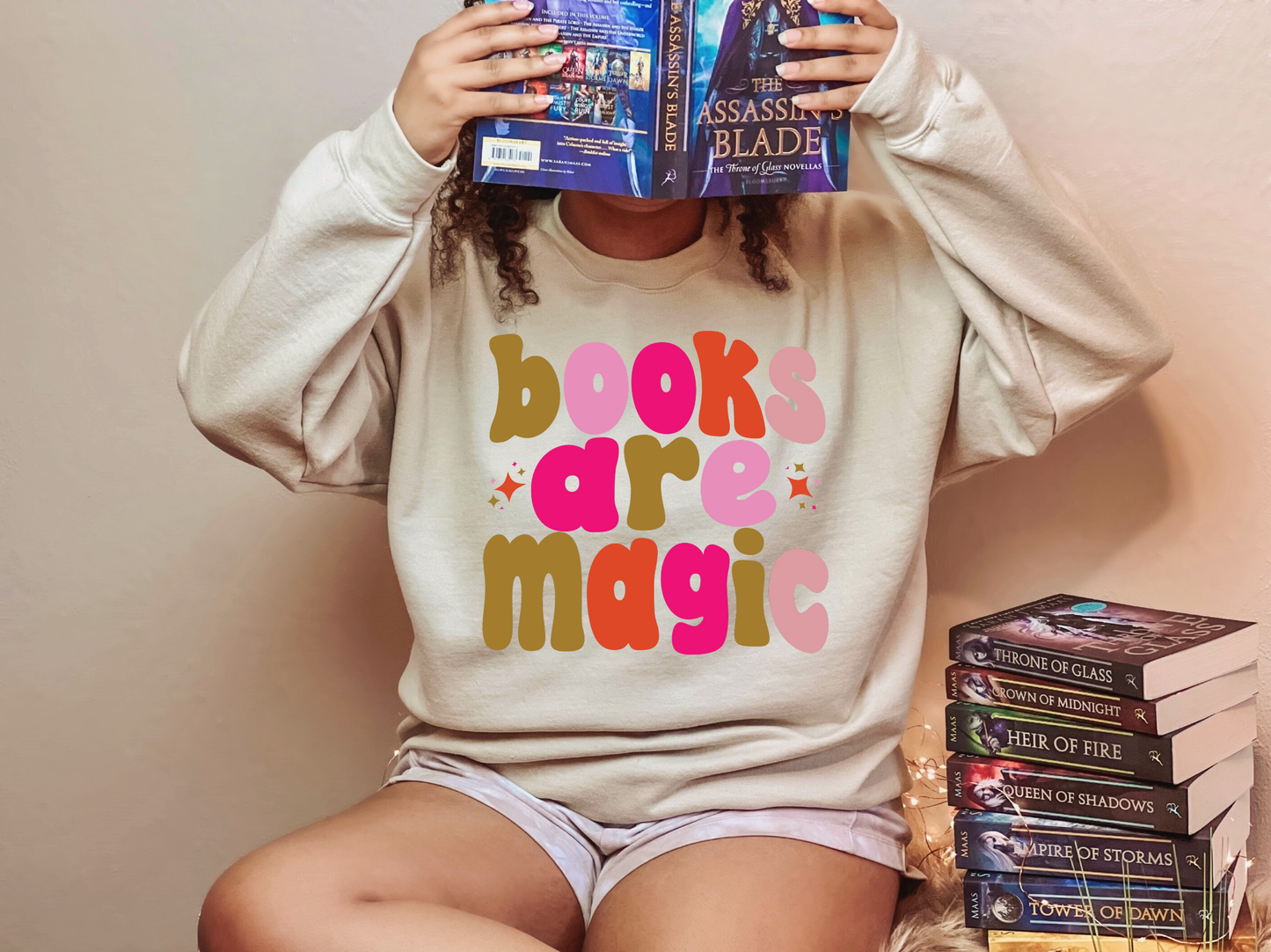 Books Are Magic Sweatshirt // 3 weeks